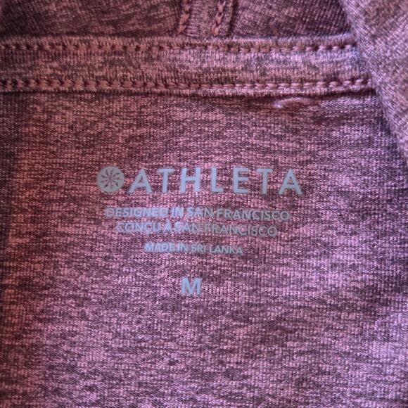 Athleta Hoodie Pullover Lightweight Moroon sz medium - Picture 2 of 8